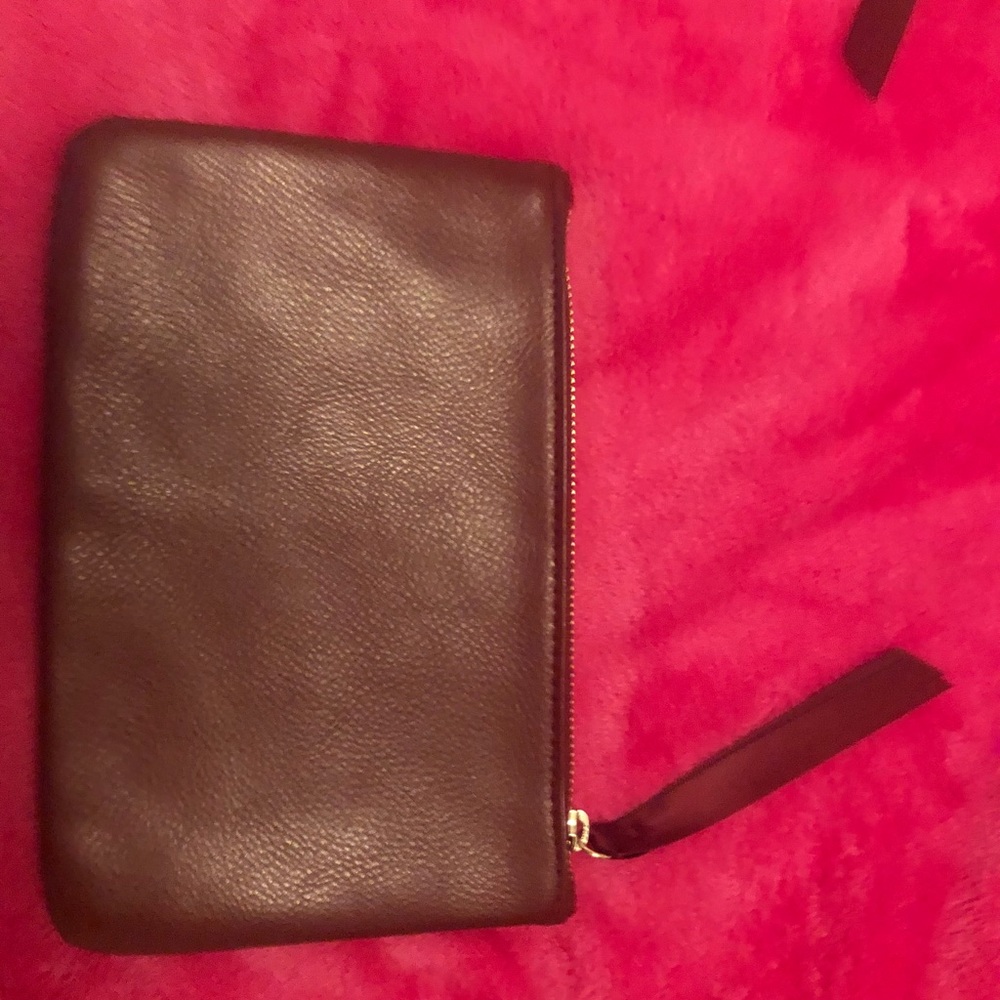 Oxblood clutch